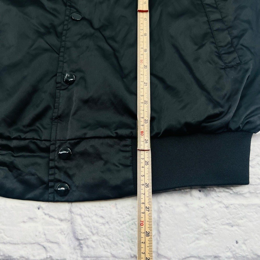 Auburn Sportswear Mens Black 55 Crown Victoria Bomber Jacket Large Windbreaker - Picture 6 of 7